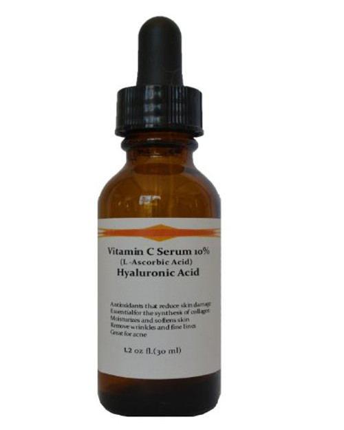 Vitamin C Skin Serum 10 percent -L-ascorbic Acid- with Pure Hyaluronic Acid Anti Aging Serum -1.2 oz- Vitamin C Skin Serum 10 percent -L-ascorbic Acid- with Pure Hyaluronic Acid Anti Aging Serum -1.2 oz-