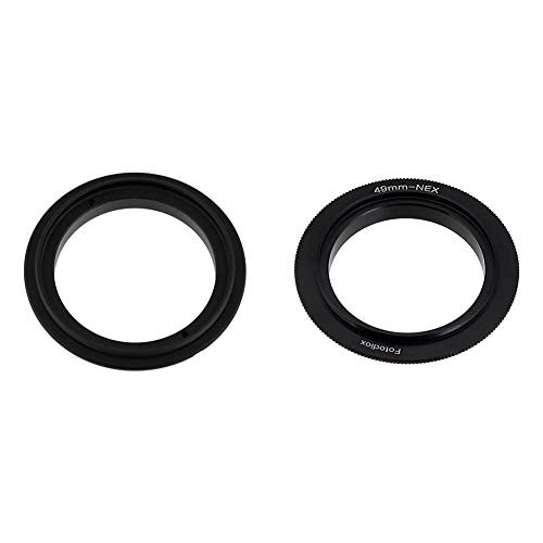 Fotodiox 55mm Filter Thread Macro Reverse Mount Adapter Ring  and  49mm Filter Thread Macro Reverse Mount Adapter Ring for Sony E-Series Camera Fits Sony