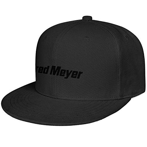 LHSPOSIFD Unisex Men Flat Hat Fashion Adjustable Sports Fred-Meyer-Logo-Black-Baseball Caps
