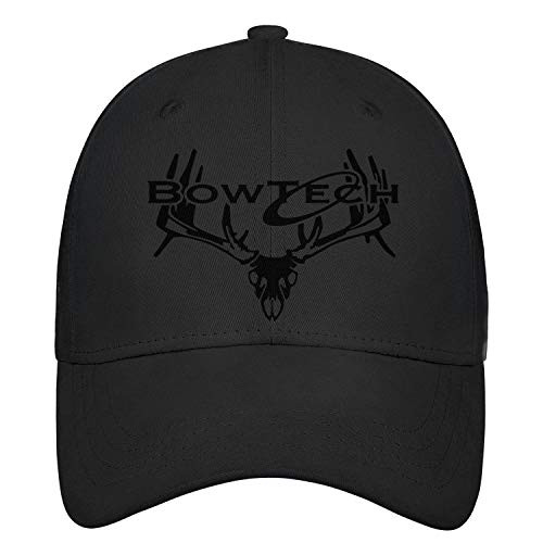 LHSPOSIFD Unisex Man's Baseball Hats Hip Hop Unadjustable Driving Bowtech-Deer-Bow-Tech-Logo-Flat Caps