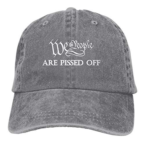 We The People are Pissed Off Casquette Hat Adjustable Unisex Baseball Cap Trucker Fashion Hat for Adults Gray We The People are Pissed Off Casquette Hat Adjustable Unisex Baseball Cap Trucker Fashion Hat for Adults Gray