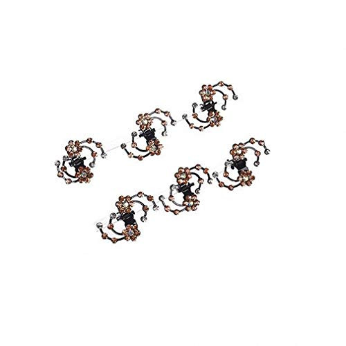 Pudwy 6 pcs Wedding Bridal Crystal Hairpins Women Flower Hair Claws Mini Barrettes Rhinestone Hair Clips Clamp Girls Hair Accessories Orange Pudwy 6 pcs Wedding Bridal Crystal Hairpins Women Flower Hair Claws Mini Barrettes Rhinestone Hair Clips Clamp Girls Hair Accessories Orange