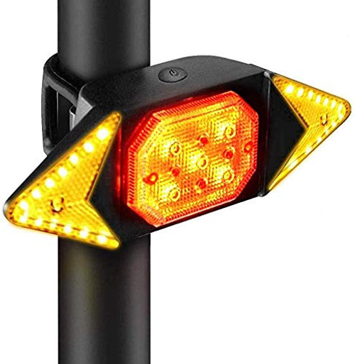 Smart Bike Tail Light with Turn Signals- Waterproof LED Bike Turn Signals Rear Brake Warning Light with Wireless Remote Control- Cycling Back Light fit Mountain Road Commuting Bicycle -Black- Smart Bike Tail Light with Turn Signals- Waterproof LED Bike Turn Signals Rear Brake Warning Light with Wireless Remote Control- Cycling Back Light fit Mountain Road Commuting Bicycle -Black-