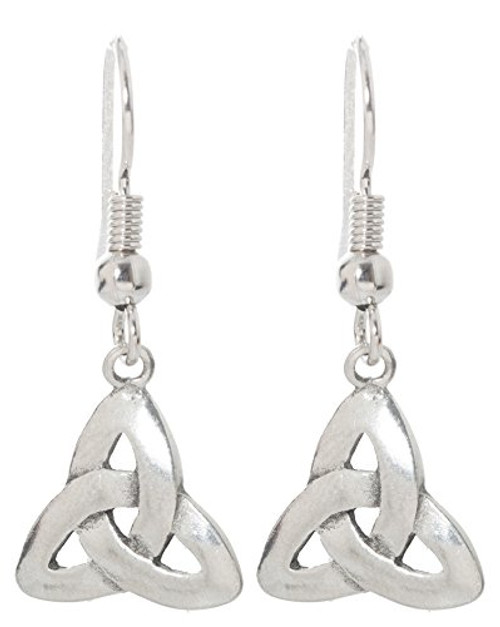 Pewter Irish Earrings Celtic Jewelry -Trinity Knot -Triquetra-- Pewter Irish Earrings Celtic Jewelry -Trinity Knot -Triquetra--