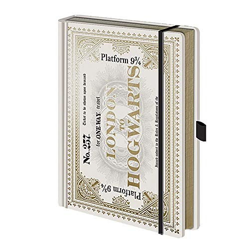 Genuine Harry Potter Hogwarts Express Ticket A5 Premium Hardback Journal Notebook Note Pad