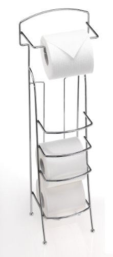 CreativeWare LIDO Toilet Tissue Valet Chrome Shelves