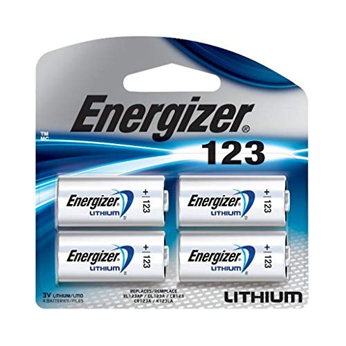 Eveready 13067-3 Volt Zero Mercury Lithium Photo Battery -4 pack- -ENERGIZER 123 LITHIUM 4-PACK-