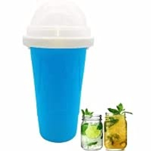 Slushie Maker Cup- TIK TOK Magic Quick Frozen Smoothies Cup Cooling Cup Double Layer Squeeze Cup Slushy Maker- Homemade Milk Shake Ice Cream Maker DIY it for Children and Family Slushie Maker Cup- TIK TOK Magic Quick Frozen Smoothies Cup Cooling Cup Double Layer Squeeze Cup Slushy Maker- Homemade Milk Shake Ice Cream Maker DIY it for Children and Family