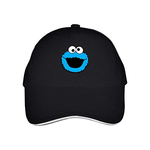 Unisex Adults Hip Hop Trucker-Cookie-Monster-Blue-Baseball Cap Lightweight Hat Outdoor Adjustable