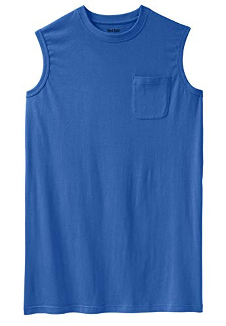 KingSize Men's Big and Tall Shrink-Less Longer-Length Lightweight Muscle Pocket Tee - Tall - 6XL- Royal Blue Shirt KingSize Men's Big and Tall Shrink-Less Longer-Length Lightweight Muscle Pocket Tee - Tall - 6XL- Royal Blue Shirt
