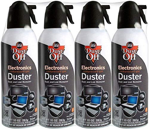 Dust-Off Disposable Compressed Gas Duster- 10 oz Cans- 4 Pack