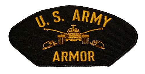 Embroidered Patch - Patches for Women Man - US Army Armor Branch Insignia Tanker Tank Veteran Crew Soldier