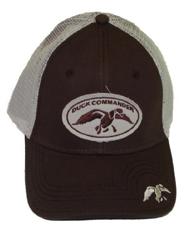 DUCK COMMANDER Brown Mesh Fitted Hat- Duck Dynasty Hat