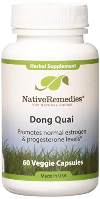 Native Remedies Dong Quai - All Natural Herbal Supplement Supports Female Hormonal Balance and Emotional Health - Promotes Normal Estrogen and Progesterone Levels - 60 Veggie Caps Native Remedies Dong Quai - All Natural Herbal Supplement Supports Female Hormonal Balance and Emotional Health - Promotes Normal Estrogen and Progesterone Levels - 60 Veggie Caps