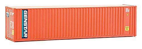 Walthers SceneMaster 40' Hi-Cube Corrugated Container w/Flat Roof Genstar - Assembled Train Collectable Train