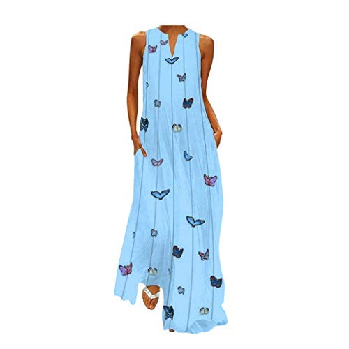 Womens Plus Size Long Maxi Dresses Summer Casual Boho V Neck Sleeveless Vintage Patchwork Maxi Dress with Pockets Womens Plus Size Long Maxi Dresses Summer Casual Boho V Neck Sleeveless Vintage Patchwork Maxi Dress with Pockets