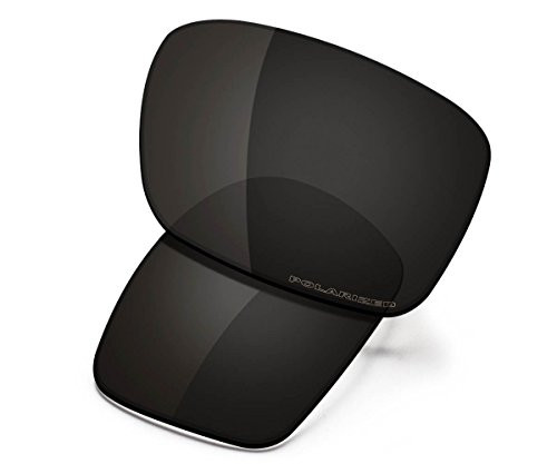 SAUCER Premium Replacement Lenses for Oakley Holbrook OO9102 Sunglasses High Defense - Carbon Black Polarized