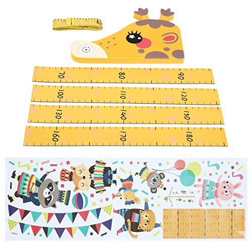Yosoo Children Height Wall Stickers- Eco?Friendly Movable Baby Height Growth Chart Ruler Animal Measure Wall Ruler for Children