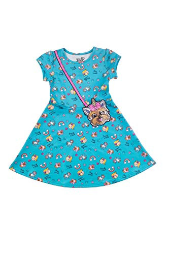Nickelodeon Girls JoJo Siwa Multicolored Dress -Blue- 6-6X-
