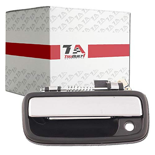 T1A Exterior Door Handle Replacement for 1995-2004 Toyota Tacoma, Fits Front Left Drivers Side, Chrome Plated and Black Color, T1A 69220-35030 T1A Exterior Door Handle Replacement for 1995-2004 Toyota Tacoma, Fits Front Left Drivers Side, Chrome Plated and Black Color, T1A 69220-35030