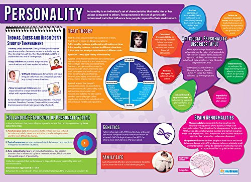 Personality | Psychology Posters | Laminated Gloss Paper Measuring 33 x 23.5 | Psychology Charts for The Classroom | Education Charts by Daydream Education