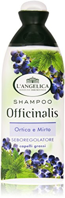L'Angelica- inchOfficinalisinch Shampoo Sebum - Regulating with Nettle and Myrtle 250ml - 8.45fl.oz - Italian Import -
