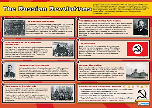 The Russian Revolutions | History Posters | Laminated Gloss Paper Measuring 33 x 23.5 | History Charts for The Classroom | Education Charts by Daydream Education The Russian Revolutions | History Posters | Laminated Gloss Paper Measuring 33 x 23.5 | History Charts for The Classroom | Education Charts by Daydream Education