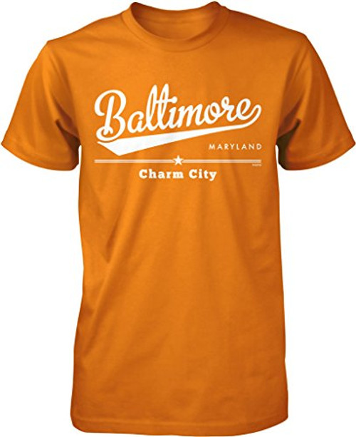 NOFO Clothing Co Baltimore- Maryland- Charm City Men's T-Shirt- XXXL Orange NOFO Clothing Co Baltimore- Maryland- Charm City Men's T-Shirt- XXXL Orange