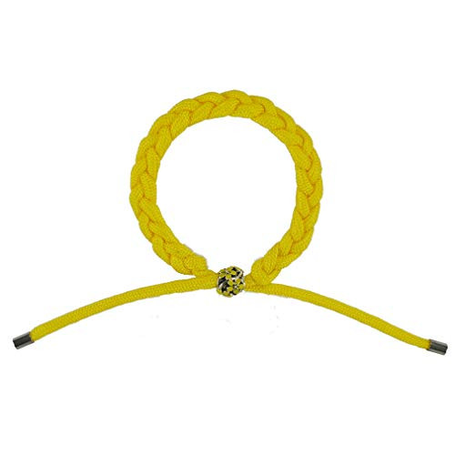 XUANTAI Friendship Braided Bracelets Handmade Wrap Parachute Survival Cord- Birthday Party Favors - Yellow
