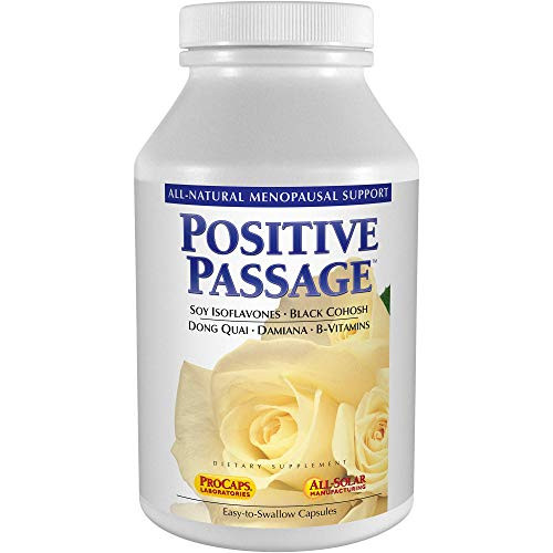 Andrew Lessman Positive Passage 60 Capsules Natural Menopausal Support and Balance for Women's Hormone Levels. with Soy Isoflavones- Black Cohosh- Dong Quai- Damiana. No Additives Andrew Lessman Positive Passage 60 Capsules Natural Menopausal Support and Balance for Women's Hormone Levels. with Soy Isoflavones- Black Cohosh- Dong Quai- Damiana. No Additives