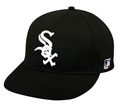 2013 Adult FLAT BRIM Chicago White Sox Home Black Hat Cap MLB Adjustable