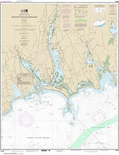 Paradise Cay Publications- Inc. NOAA Chart 13228- Westport River and Approaches 34.9 x 45.4 -Traditional Paper-