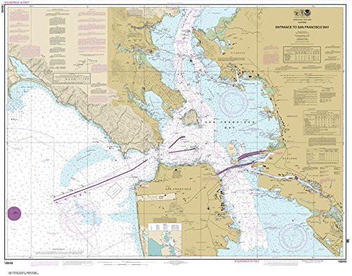 Paradise Cay Publications- Inc. NOAA Chart 18649- Entrance to San Francisco Bay -Traditional Paper- 35.3 x 45