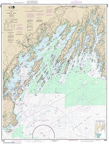 Paradise Cay Publications NOAA Chart 13290- Casco Bay- 35.5 X 46.7- Traditional Paper