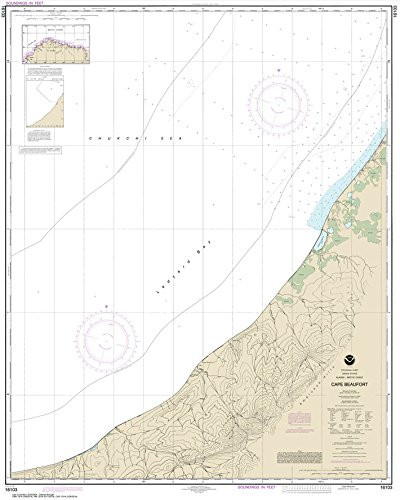 Paradise Cay Publications NOAA Chart 16103- Cape Beaufort 35.1 x 43.9 -Traditional Paper-