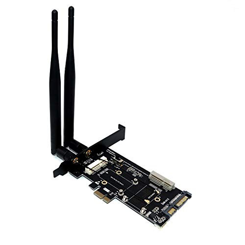 Andifany PCI-E/MSATA SSD to PCI-E and SATA 2.5 with SIM Card Slot for WiFi/ 3G/4G/LTE/Msata SSD