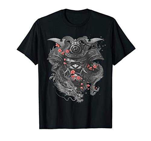 Samurai Warrior Japanese Bushido Dragon Oni Knight Gift T-Shirt