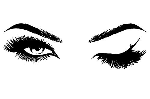 Melissalove Beauty Salon Quote Wall Decal Stickers Make Up Store Home Decoration Murals (LC560 Black)