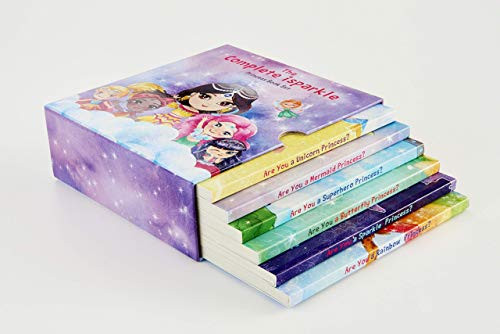 iSparkle Princess Board Book Deluxe Set  6 Board Books in Storage Sleeve