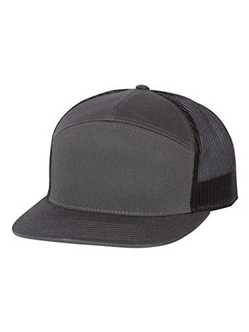 RICHARDSON - Seven-Panel Trucker Cap - 168 - One Size - Charcoal/Black