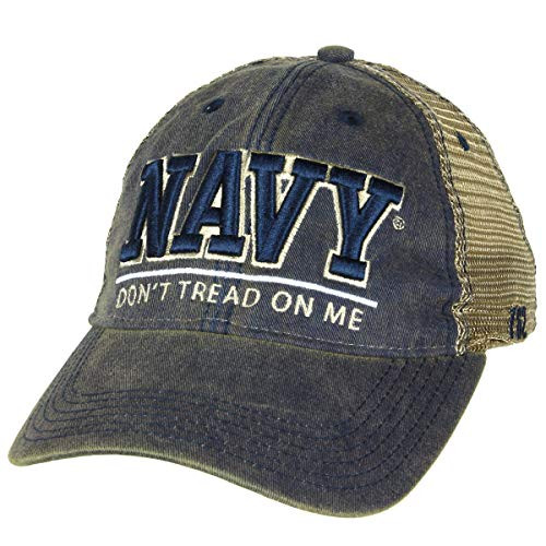 7.62 Design U.S. Navy 'Don't Tread On Me' Vintage Trucker Hat Navy 7.62 Design U.S. Navy 'Don't Tread On Me' Vintage Trucker Hat Navy