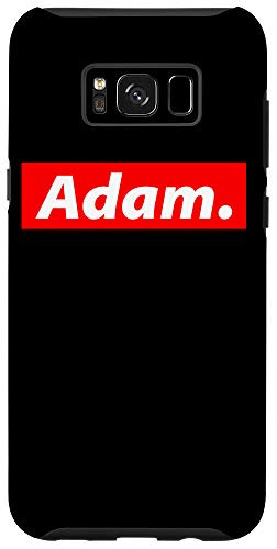 Galaxy S8Plus Adam Gift - Red Box Logo Personalized Name Gift For Adam Case