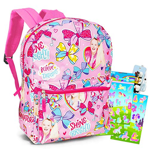 Jojo Siwa Backpack Set for Girls - 4 Pc 16inch Jojo Siwa School Backpack Bag Bundle with Stickers- Door Hanger and Bookmark -Jojo Siwa School Supplies- Jojo Siwa Backpack Set for Girls - 4 Pc 16inch Jojo Siwa School Backpack Bag Bundle with Stickers- Door Hanger and Bookmark -Jojo Siwa School Supplies-