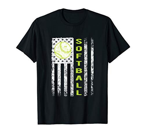 Softball Flag - Softball Coach Outfit Softball Player Gift T-Shirt Softball Flag - Softball Coach Outfit Softball Player Gift T-Shirt