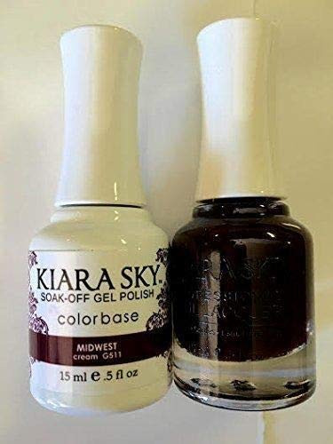 Kiara Sky Matching Gel Polish Plus Nail Lacquer- Midwest- .5 fl. oz