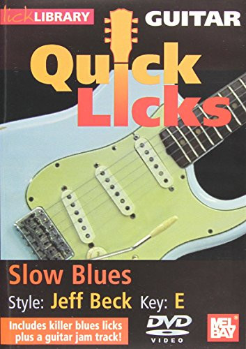 Quick Licks - Slow Blues Jeff Beck Key-E DVD For Guitar