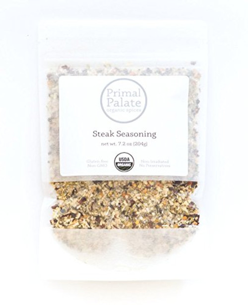 Primal Palate Organic Spices- Steak Seasoning- Certified Organic- 7.2 oz resealable bag Primal Palate Organic Spices- Steak Seasoning- Certified Organic- 7.2 oz resealable bag