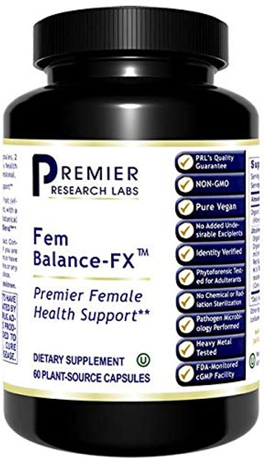 Premier Research Fem Balance-FX- Female Health Support- Dietary Supplement- 60 Plant-Source Capsules