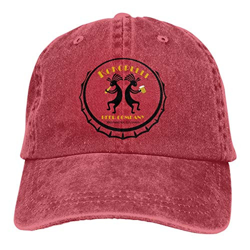 Trucker Cap Cool Kokopelli Logo Durable Baseball Cap-Adjustable Dad Hat Red