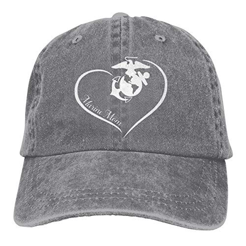 Tniy Trucker Cap Marine Mom Durable Baseball Cap-Adjustable Dad Hat Gray